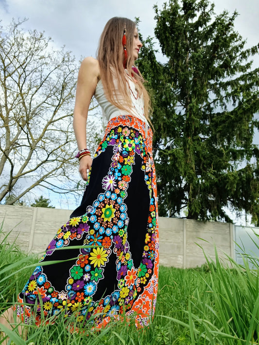 MAXI LETNÍ BOHO SUKNĚ HIPPIES