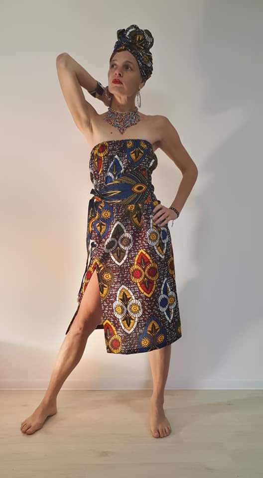 African tribal hot sale print dress